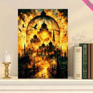 Kayou | 500/1000 Pieces Jigsaw Puzzle Dreamy Golden Birdcage Jigsaw Puzzle Educational Toy for Kids Children s Games Christmas Gift