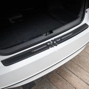 KUST | Carbon Fiber Leather Car Rear Bumper Protection Strip
