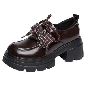 Josiny | Spring New Elevation British Style Black Loafers