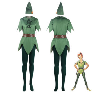 Peter Pan cosplay clothing green fairy elf costume Halloween stage performance performance costume suit