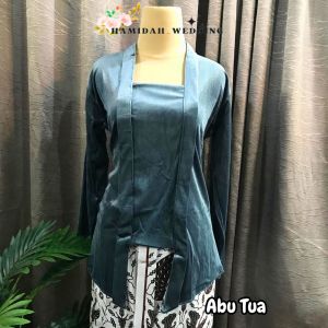 Atasan Kebaya Kutubaru bludru polos JUMBO A1