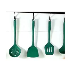Sendok Sayur Lubang Silikon Tahan Panas Food Grade BPA Free / Centong Bolong Silikon Saringan