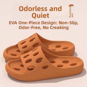 MONLEYTA | Bathroom Slippers Womens Indoor Home Quick Dry Non-Slip Silent No Smell Shower Slippers EVA Material All Season Use