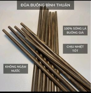 Sét 10 đôi ĐŨA BUÔNG MỘC BÌNH THUẬN 25cm tự nhiên ko mốc ko mùn ko phun sơn. Dùng được cho máy rửa bát.
