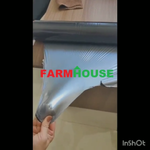 ✨Damage Compensation✨ Silver-black plastic ground film agricultural film efficiently promotes crop growth repels insects agricultural covering film suitable for 1.2*400m vegetable planting plastic covering film