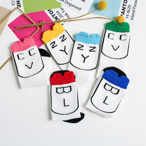 อย่าลืมเก็บคูปองส่วนหน้าร้าน ถุงเท้าเด็กยาว (4 เดือน - 2 ขวบ)ถุงเท้าสีขาวแบบยาว ตรงขอบแต่งเป็นแบบหน้าคนสีสันสดใส ระบุสีที่ต้องการได้ค่