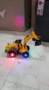 Ekskavator listrik anak-anak mainan anak laki-laki berkedip musik mainan mobil kendaraan ekskavator kendaraan ekskavator