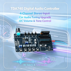 ANENG | 1.8inch Digital Stereo Preamp Controller 0-100 Level Volume Adjust Left Right Balance DC 7-12V For DIY Player Audio Modification