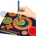 27 ชิ้น Spirograph วาดชุดของเล่น Interlocking Gears ล้อปากกาเกลียว Designs ภาพวาดอุปกรณ์เสริมไม้บรรทัดเรขาคณิตของเล่น. 