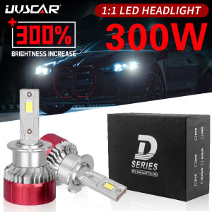 UVSCAR 2PCS D2S D4S LED Headlights HID D1S D3S D5S D8S 70W 30000LM Plug&Play Two-sided CSP Chip Auto Lamp High Low Beam CANBUS