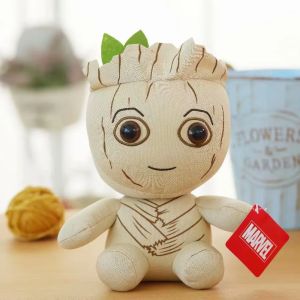 20cm Cartoon Spider Man Iron Man Captain America Plushies Groot Hulk Black Panther Plush Toy Stuffed Anime Doll Lovely Gifts