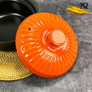 Kangshu Ceramic High Temperature Resistant Soup Pot Lid Cooking Utensil Single Lid Universal Clay Pot Electric Crock Pot Lid