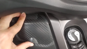 HYS Tutup Laci Kiri YAMAHA New Nmax 155 Tahun 2020 - 2023 Cover Bahan Plastik ABS Motif Karbon Asli