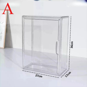 Tủ Trưng Bày Acrylic Cho Popmart Labubu Blind Box Mỹ Phẩm Chống Bụi 1/2/3 Tầng Chất Liệu Nhựa Trong Suốt