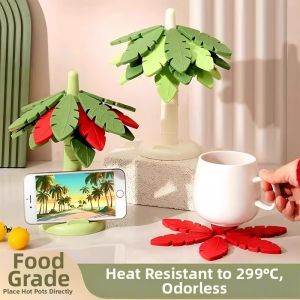 High Temperature Resistant Silicone Heat Insulation Mat Foldable Thickened Heatproof