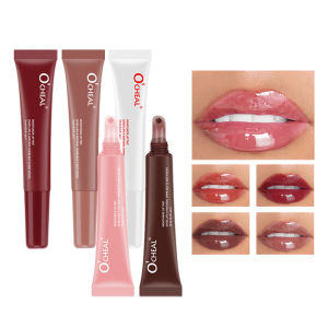 OCheal 5 สี Moisturizing Lip Mask Glaze ลิปสติกสีแก้วสี Lip Gel Lip Balm ลิปสติก Lip Color ปาก Beauty