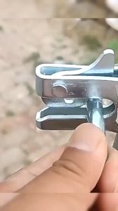 1/2/5Pcs Galvanized Pig Door lock Automatic cage latch  for pigsty gate pens farm equipment
