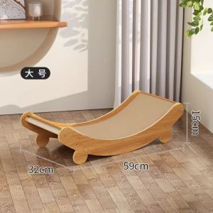 Accordian Cat Scratching Board Toy with Bell Self Entertaining De-Stress Corrugated Paper Resistant Sharp Claws Cat Lounge