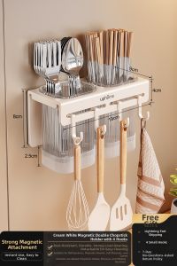 Auzzo | Magnetic Wall-Mounted Refrigerator Organizer Set