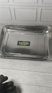 Nampan Stainles Nizen 35 cm x 26 cm x 45 cm Baki Wadah Saji Makanan Tebal Kuat