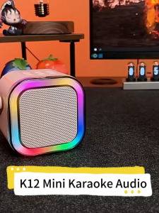 Bluetooth Speaker with mic Karaoke Speaker Bluetooth Wireless Speaker with Wireless Microphone Rechargeable and Portable KTV Karaoke Wireless Bluetooth Dual Microphone 3D Stereo Amplifier party Karaoke Systems