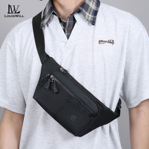 LouisWill Mens Chest Bag Fashion Outdoor Bag Travel Bag Cross Body Bag Waist Bag Lightweight Waterproof Fitness Bag Money Phone Chest Bag for Workouts Sports Outdoor