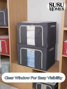 SUSU HOMES Large Capacity Oxford Cloth Clothes Organizer Box Waterproof Foldable Organizer Box Kotak Simpan Barang 收纳盒