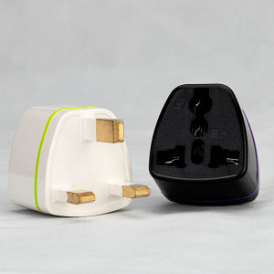 Brass Universal Travel Plug Adapter AU EU KR IL BR to US UK International Power Converter for Global Travel