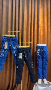 celana cargo denim anak laki laki viral usia 7 sampai 12 tahun