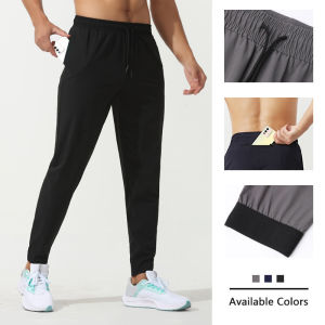 Sports Pants Men Quick Dry Jogging Pants With Zipper Leisure Pants Fitness Running