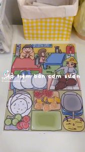 Bộ Tranh Đồ Chơi Giấy Cô Tiên Xanh Tiệm Cơm Sườn Bì Chả