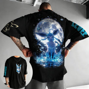 เสื้อยืดลายโปเกมอนสำหรับพ่อแม่ลูก ปี 2025 รุ่นใหม่สำหรับฤดูร้อน สไตล์ญี่ปุ่น ฮาราจูกุ ลำลอง ทรงหลวม ไซส์ใหญ่ ใส่ได้หลายโอกาส แขนสั้น