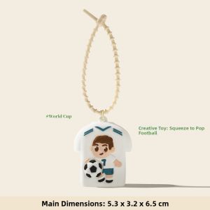 LONGKUI | Soccer Themed Squeeze Toy Charm