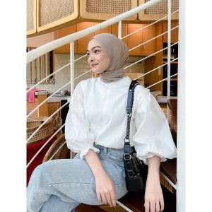 Monie Blouse katun poplien Atasan wanita terbaru