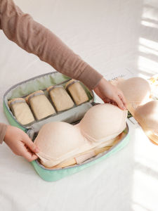 Travel Portable Underwear And Bra Organizer Bag Polyester Material Nordic Style Pure Color Cat Fruit Mountain Brand for Women