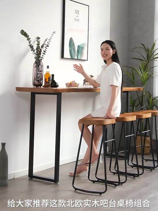 Bar table high discount chair