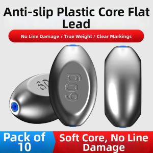 LANJUEEN | Plastic Core Lead Sinkers Tangle-Free For Various Fishing Applications
