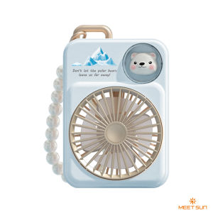 Quạt Làm Mát Cầm Tay MEET SUN Sạc USB Mini Yên Tĩnh Dùng Cho Bàn Làm Việc Gió Tự Nhiên Chất Liệu Nhựa Tốc Độ Quạt Có Thể Điều Chỉnh