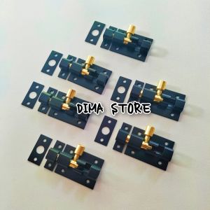 ( 6 Biji ) Grosir Grendel Slot Alumunium Hitam Dop 2" 3" 4" Jendela Dan Pintu Rumah Gembok Minimalis Anti Karat Kuat Dan Awet