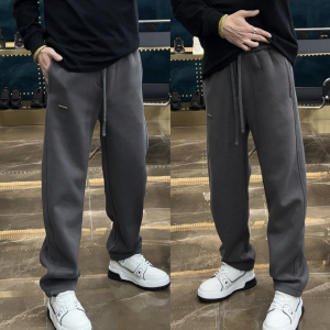 Mens Straight Leg Sweatpants Autumn Winter New Style American Trendy Brand Loose Fit Breathable Sporty Casual Long Trousers