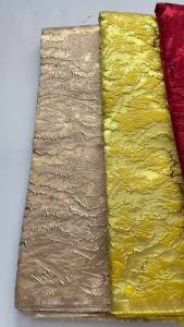 Kalume 2026 Brocade Jacquard Lace Fabric High Quality African Fabric Lace Fabric Gilding Lace Fabric Women Wedding Dress F