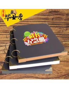 Large Capacity Scrapbook Album DIY Photo Album Loose Pages Glue Type Graduation Growth Record Book Creative Gift Pure Color