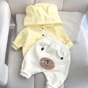 ชุดกีฬาเด็ก ชุดสเวตเตอร์ ชุดฤดูใบไม้ผลิและฤดูใบไม้ร่วง ชุดสองชิ้น สำหรับเด็กชายและเด็กหญิง ชุดฤดูใบไม้ร่วงสำหรับเด็กผู้หญิง