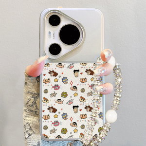 SHUXIE | Cartoon Protective Case for Huawei Multiple Models Soft Leather with Strap