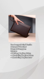 Handbag Pria Tas Tangan Pria - Dompet Premium - Handbag Kulit PU Pergelangan Tangan