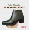 GREEN'D SHOES - Sepatu PDH Resleting wanita / pdh polwan security satpam boots hak 5cm. 