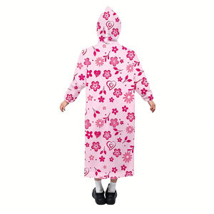 NAIFUNA | Cherry Print Durable EVA Raincoat For Outdoor Activities