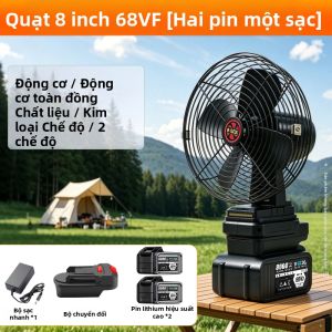 B·SZDL | Quạt Cầm Tay Sạc Điện Dài Ngày Công Suất Cao