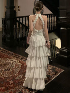 SHANGSHA | Summer Elegance Goddess Evening Gown White