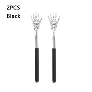 1/2pcs Massager Back Stainless Steel Scratcher Ghost Hand Telescopic Scratching Portable Extendable Products Itch Massage Tools